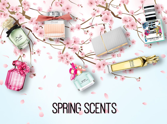 Spring Fragrances, Collage Spring Fragrances, Collage